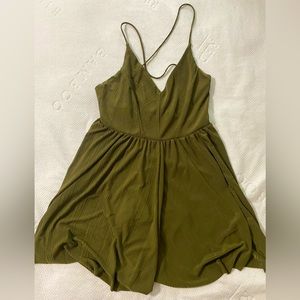 Cross back romper